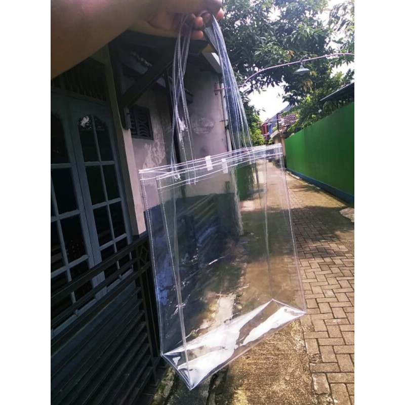 

27x35x10 Beli Satuan Boleh Banget!!! Tas Mika Polos Tebal!! Tas Souvenir Murah!!!