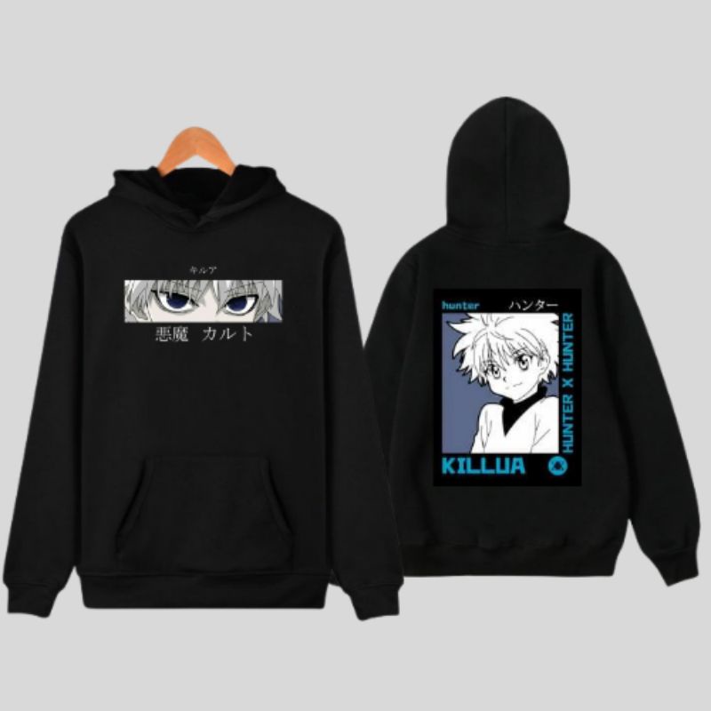 Jaket Hoodie Sweater Anak Laki Laki Perempuan Anime Killua umur 2-12 Tahun