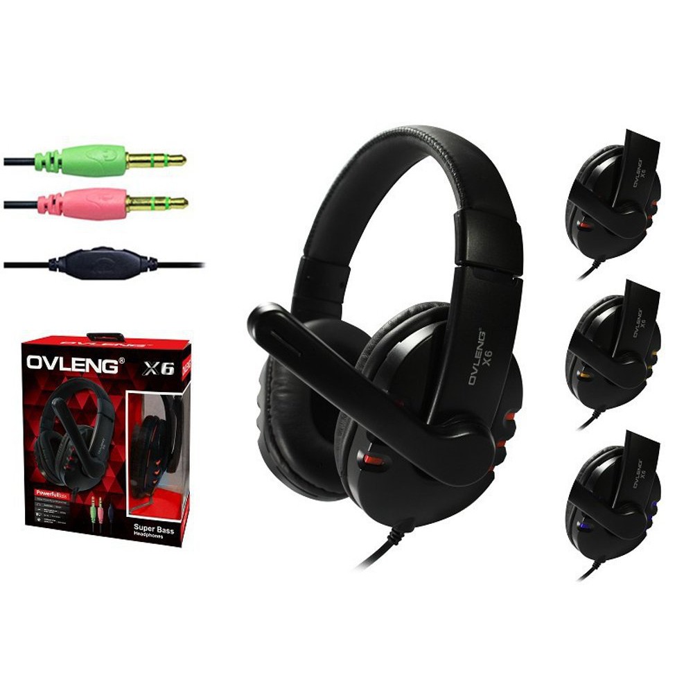 Headset Gaming OVLENG X6 3.5mm Wired Stereo Headphone - OVL-X6