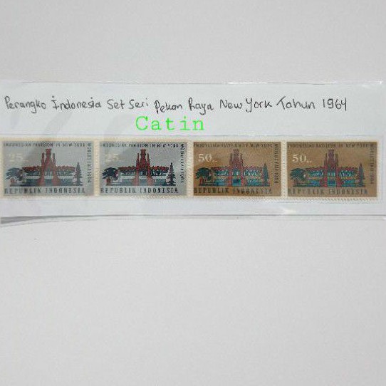 

Perangko Indonesia Set Seri Pekan Raya New York Tahun 1964 Kondisi Baru / Mint