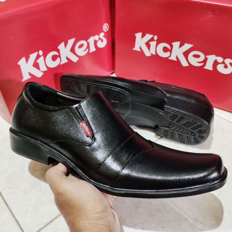 Kickers Sepatu Pantofel Pantopel Pantovel Pria Bahan Kulit Asli Sepatu Formal Elegan Murah