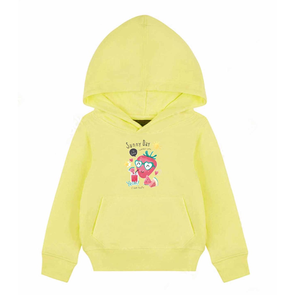 Hoodie Anak Sunny Day Sweater Pakaian Fleece Anak