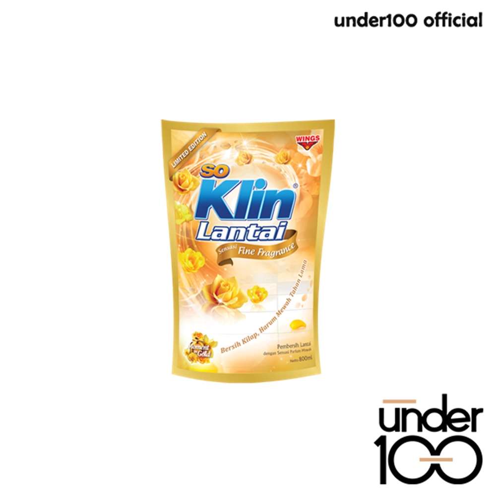 ❤ Under100 ❤ So Klin Lantai Pembersih Lantai 70ml Sachet Kemasan Ekonomis | Citrus Lemon | Sereh | Rose | Apple | Lavender | Fine Fragrance | Soklin | Kemenkes RI