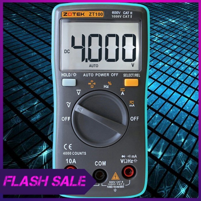 Auto Range Digital Multimeter Zotek ZT100 Multi Meter