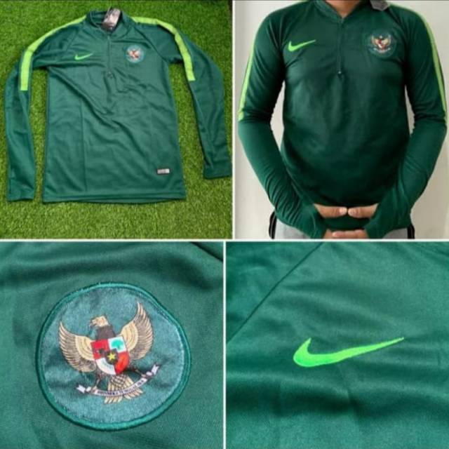 JAKET MIDLAYER HALF ZIPPER TIMNAS INDONESIA TRAINING