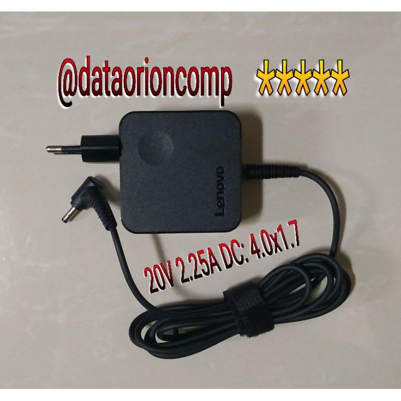 Adaptor charger Lenovo 20V 2.25A DC 4.0*1.7 mm for Lenovo Ideapad 120S 120S-11 120S-11IAP 120S-14 120S-14IAP 130 130-14