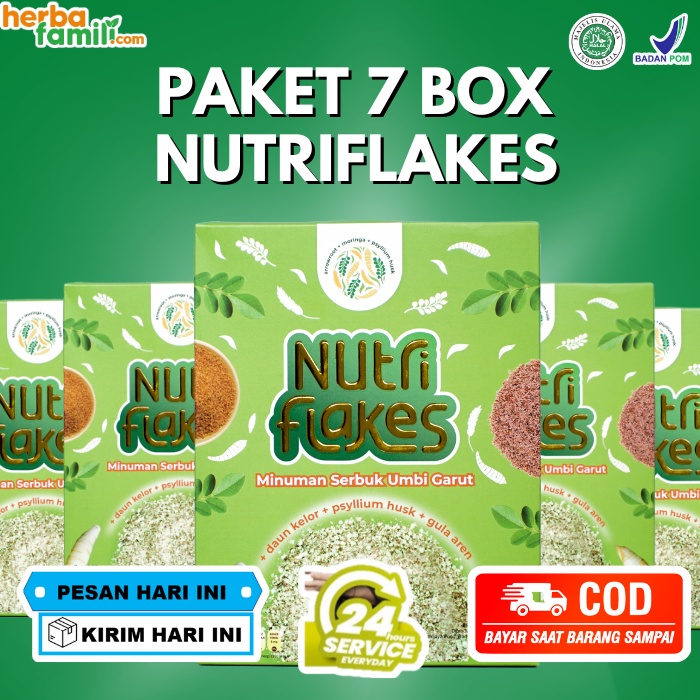 

PAKET 7 NUTRIFLAKES Nutriflakes Umbi Garut Asam Lambung Makanan Sehat Untuk Diet Orang Diabetes Nutriflek Sereal Nutriflakes Asam Lambung Umbi Garut Obat Lambung Nutriflakes Original Sereal Nutriflake Nutriflek Sereal Umbi Nutriflakes Umbi Garut Asam Lamb