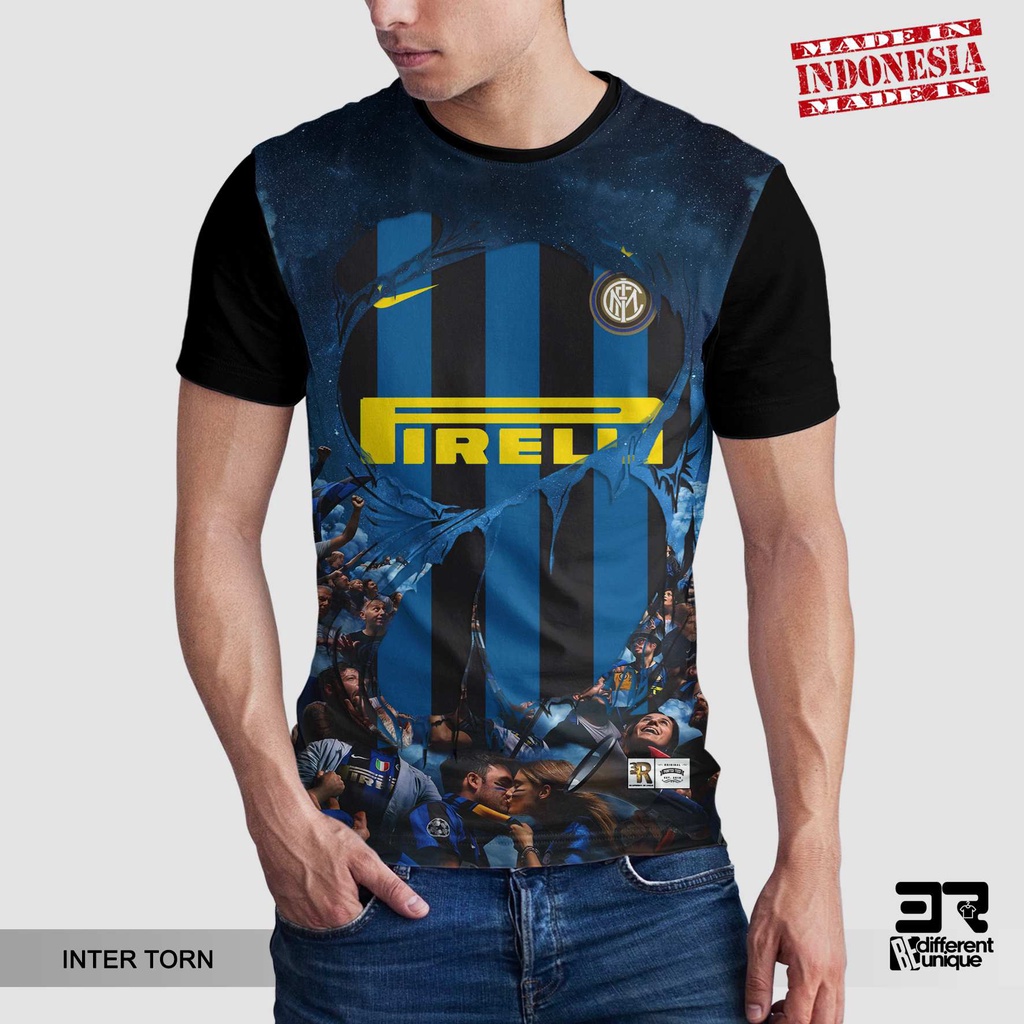 [ COD ] KAOS PRINTING GAMBAR TEAM SEPAKBOLA INTER MILAN TORN - BAJU SEPAK BOLA DISTRO ORIGINAL MOTIF