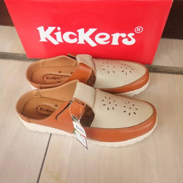 Sepatu sandal slide kulit asli selop kulit asli sol ga licin