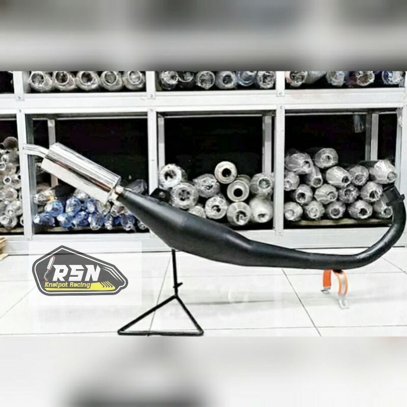 Knalpot 2 tak Satria Hiu Satria Lumba standar racing