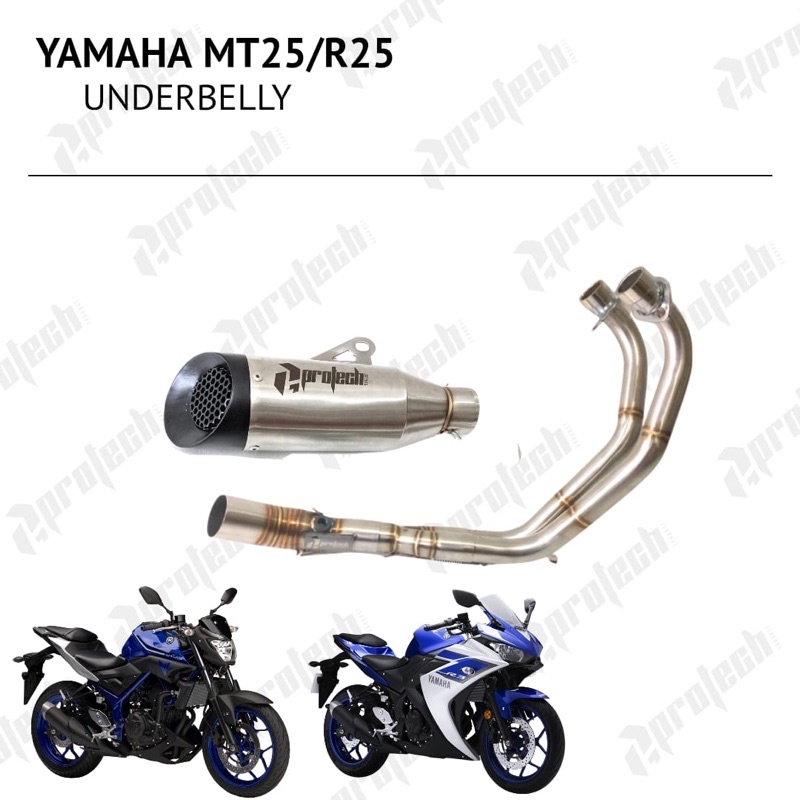 knalpot Protech underbelly Yamaha mt25 r25