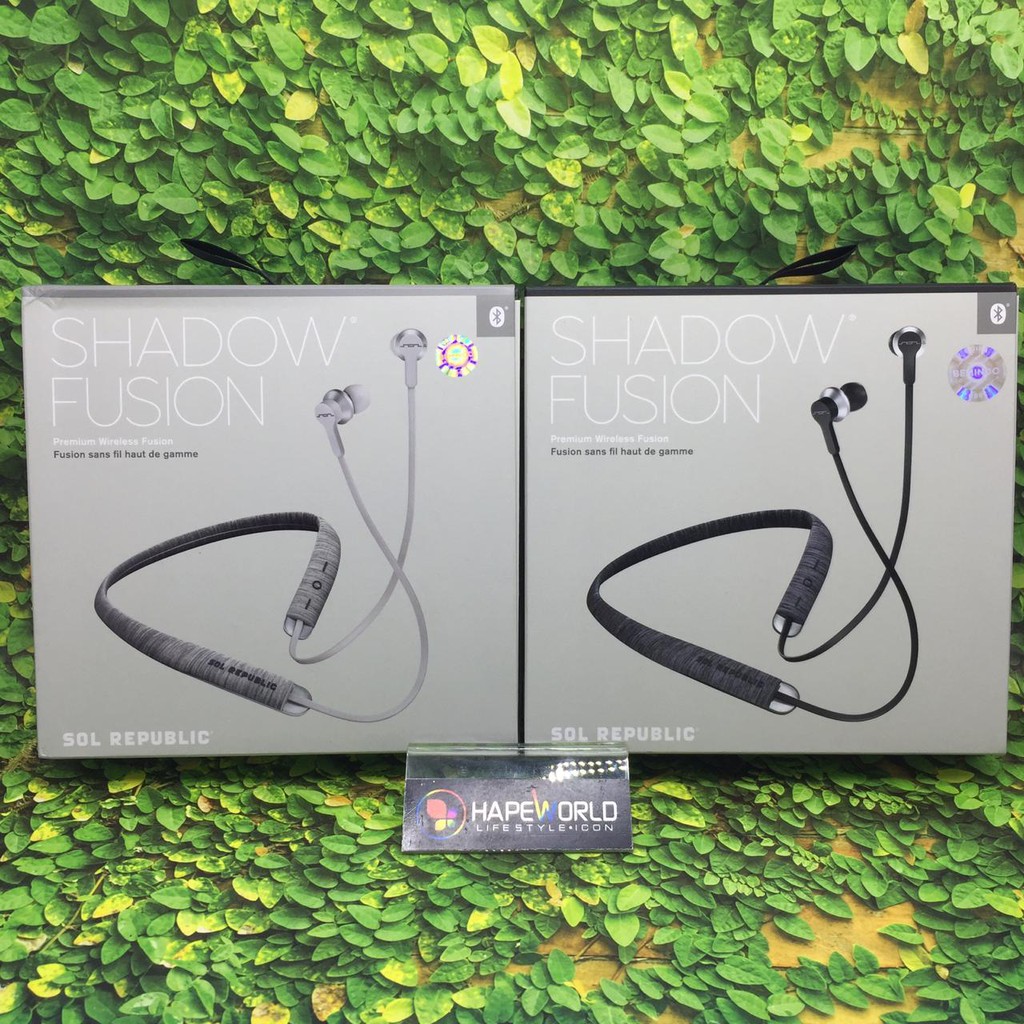 SOL REPUBLIC SHADOW FUSION WIRELESS BLUETOOTH EARPHONE - BLACK