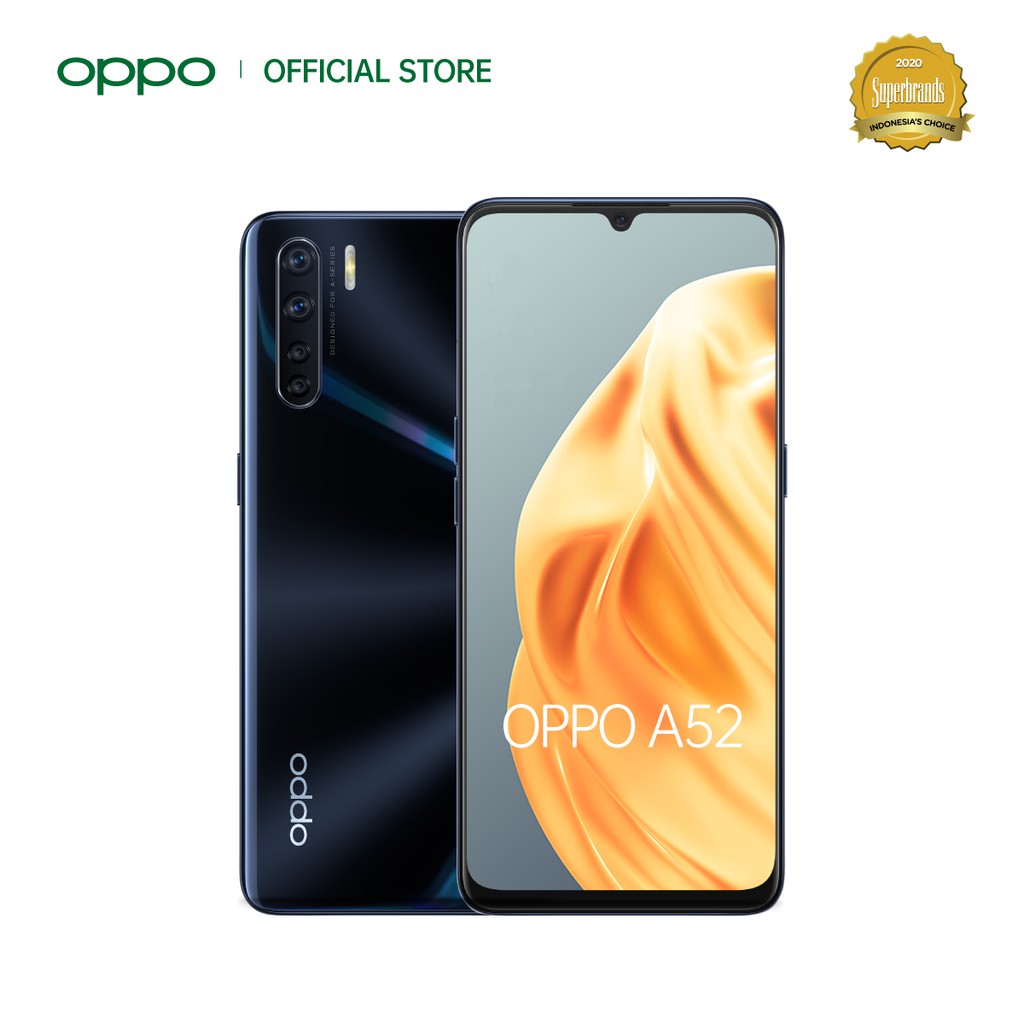 OPPO A52 6GB/128GB Black [Fast Charging 18W,5000 mAh