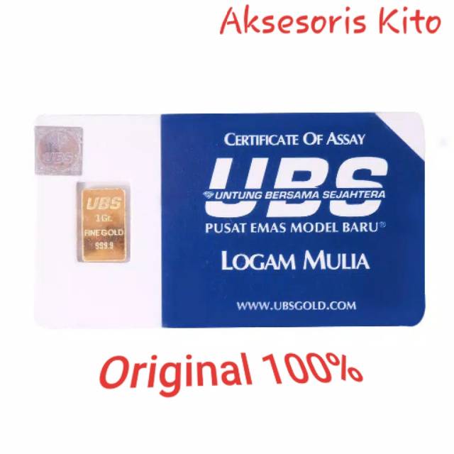 Logam Mulia 1 gram UBS