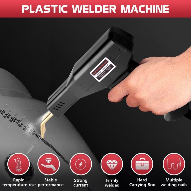 Plastic Welding Gun Portable Mesin Las Plastic Mini Stapler Las Untuk Perbaikan Bumper Mobil