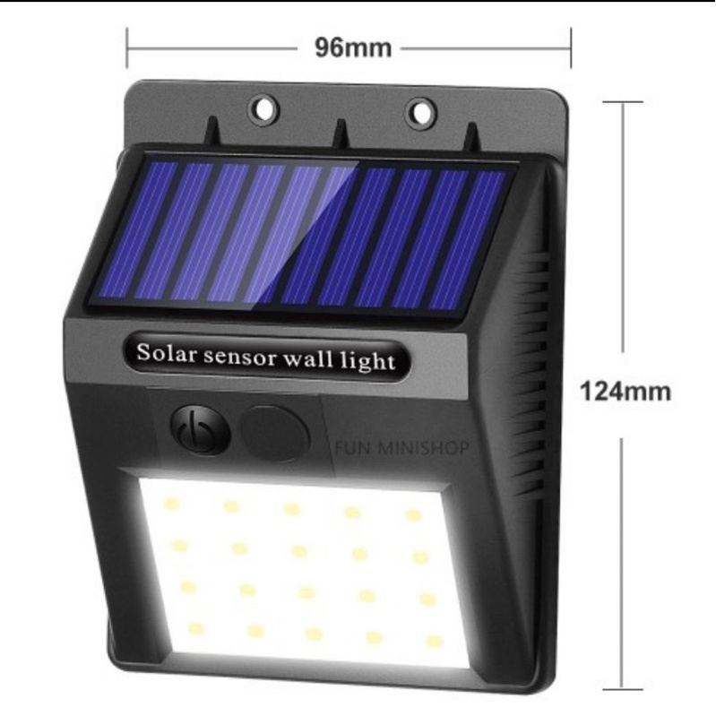 Lampu Dinding Taman Solar 20 led Tenaga Surya