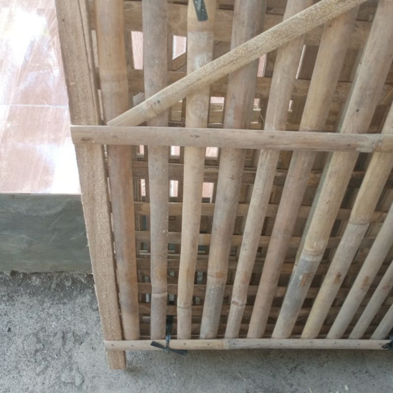 Kandang Ayam Bambu Lipat Kotak Bongkar Pasang