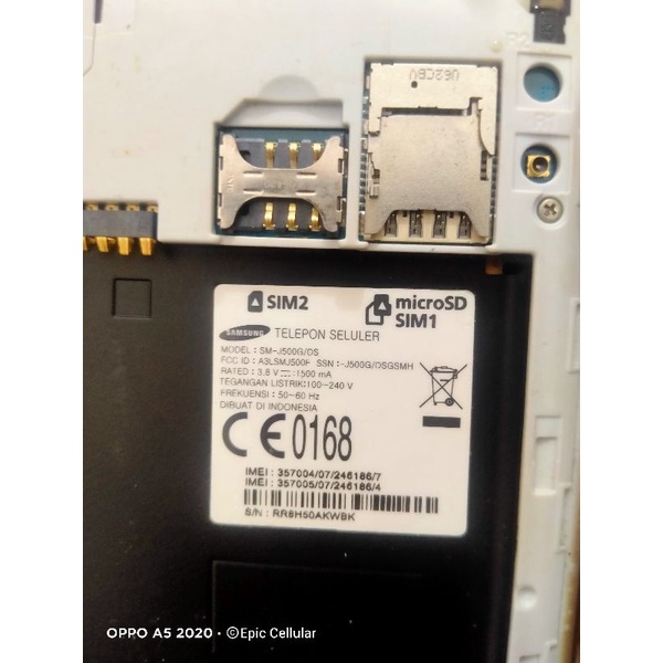 Mesin Samsung J500g normal