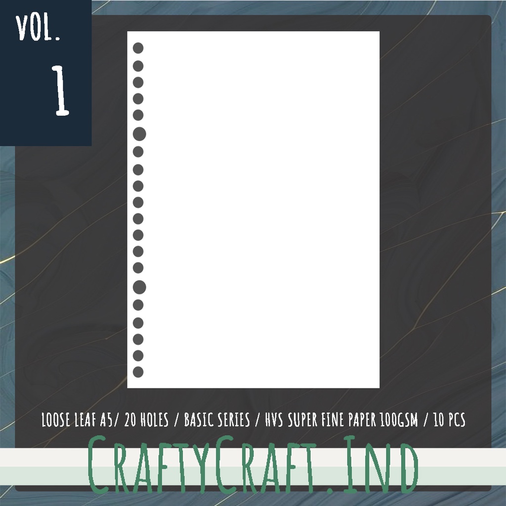 

[VOL 1] Loose Leaf Basic 100GSM by CraftyCraft.ind