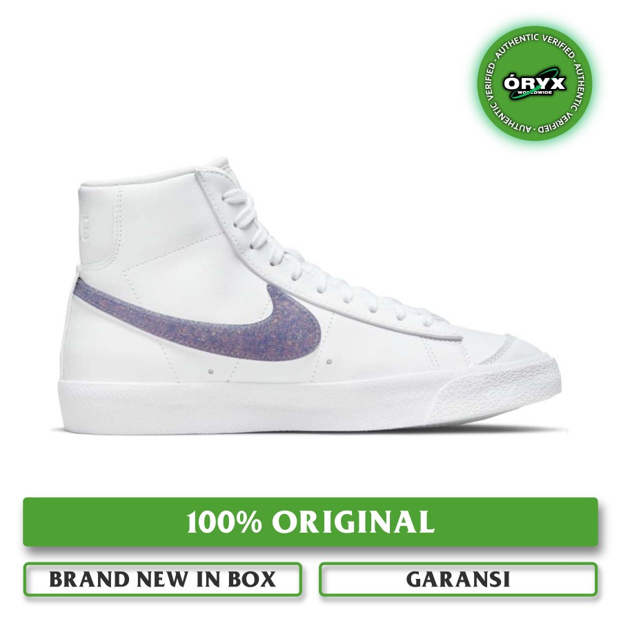 Nike Blazer Mid '77 Essential White / Grey Fog / Canyon Purple (DH4399-101) 100% ORIGINAL