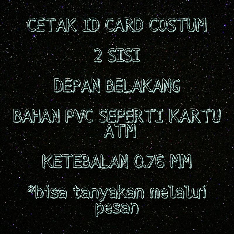 

CETAK ID CARD 2 SISI / print 2 sisi