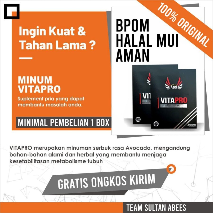 OBAT KUAT HERBAL PRIA VITAPRO BPOM HALAL MUI-4