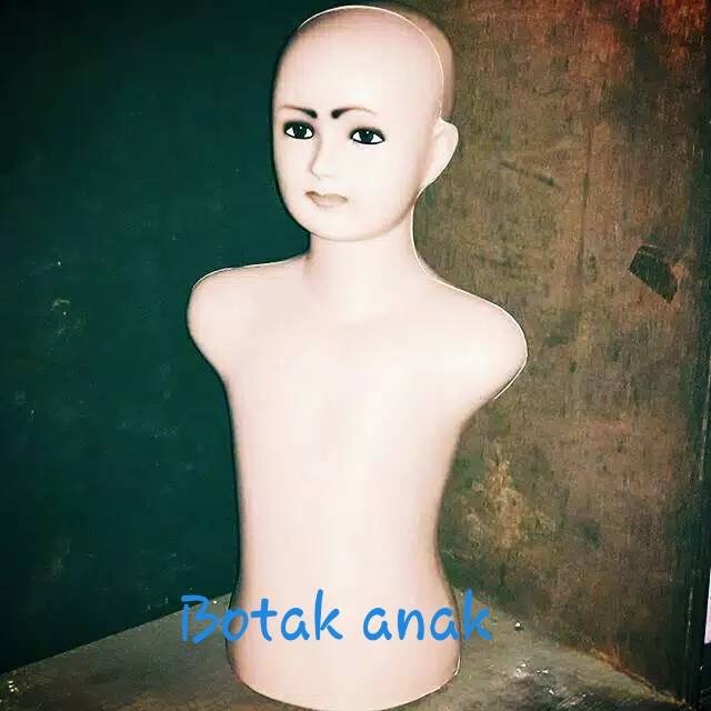 Patung manekin torso kepala anak