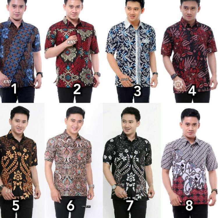 [ZA1237] BAJU BATIK PRIA ABADI BATIK KEMEJA BATIK PRIA LENGAN PENDEK 981RJU