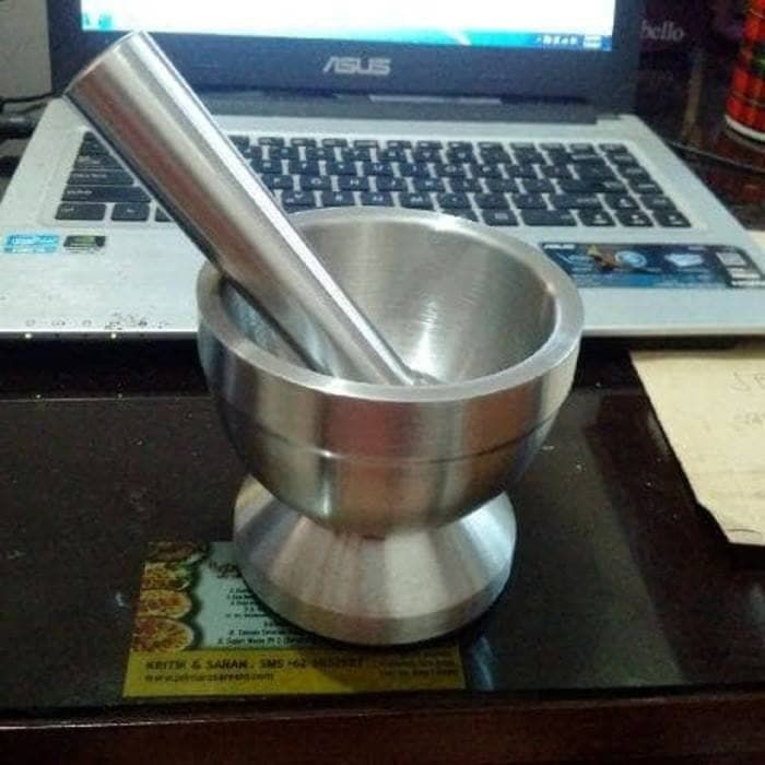 Alat Tumbuk Cabe Penumbuk Tumbukan Stainless Garlic Press Anti Karat