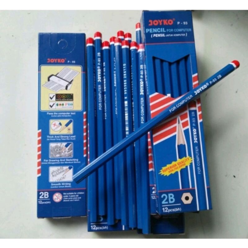 

Pensil / Pencil 2B Joyko P-93 (12pcs)