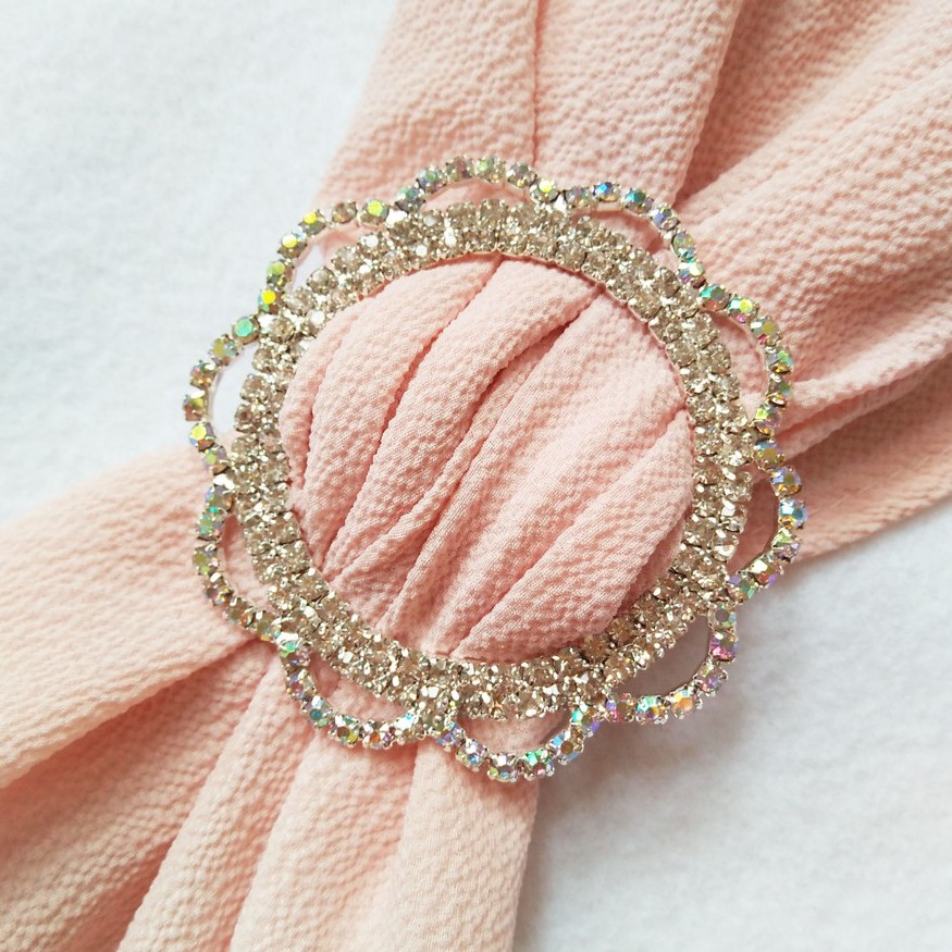 RING / BROS /  CINCIN BENTUK GESPER BERKILAU  BAHAN IMPORT ANTI LUNTUR-bulat