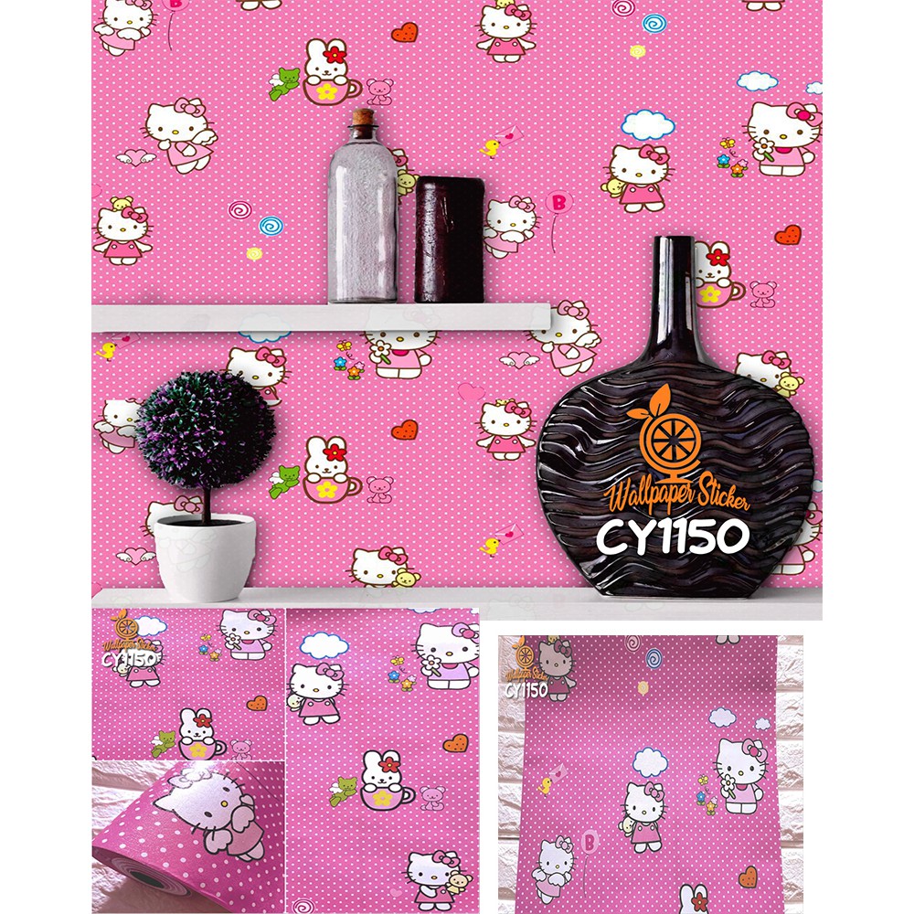 Wallpaper murah Wallpaper Dinding Wallpaper Motif wallstiker Cy ukuran  wallpaper 3D 45cm X 9meter