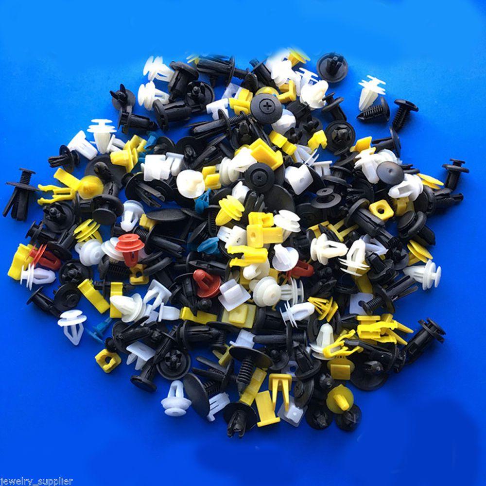 Wonder 200Pcs Plastik Rivet Lubang Lapisan Panel Penahan Gesper Flaps Lumpur