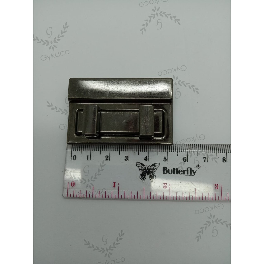 Variasi V194 Plat Kunci Putar Kotak - Aksesoris Tas &amp; Dompet Wanita Fashion (IMPORT)