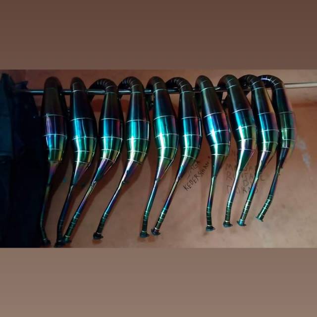 Knalpot PDK Rainbow pelangi Motor Ninja R NINJA RR NINJA SS