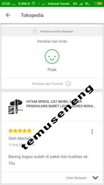 Spidol Oles Mengkilat Hitam Black Cat Dempul Fix Pro Mobil Anti Baret Lecet Noda Gores Permanen Ori