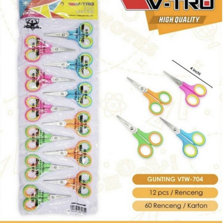 

(F2R9) ⭐️ Harga untuk 1 renteng=12 pcs Gunting Kecil Warna/pemotong/ scissors //Pasti@murah