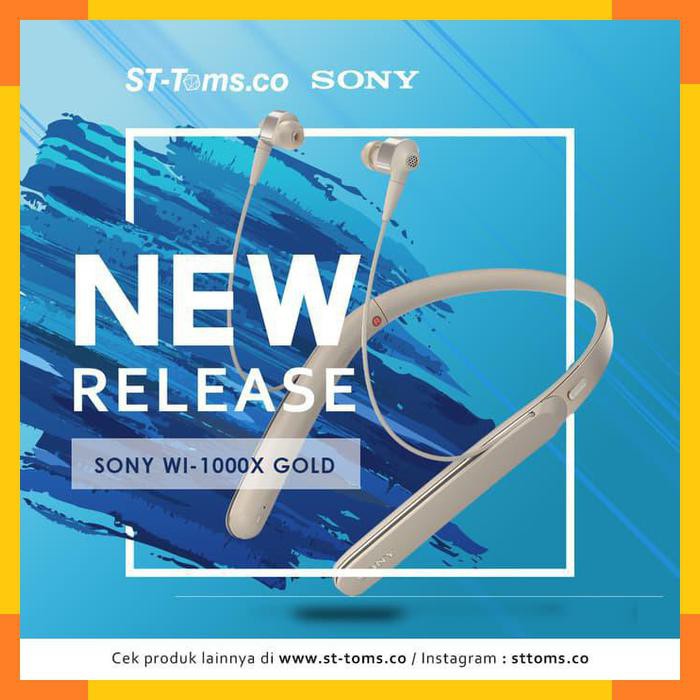 Sony WI1000X WI1000X 1000X Noise Cancelling Bluetooth Earphones Gold