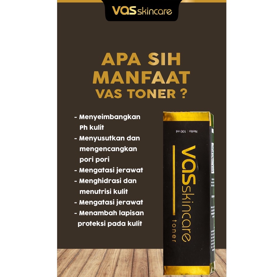 Toner Vas Skincare Pembersih Wajah  melembabkan kulit agar nampak cerah dan segar