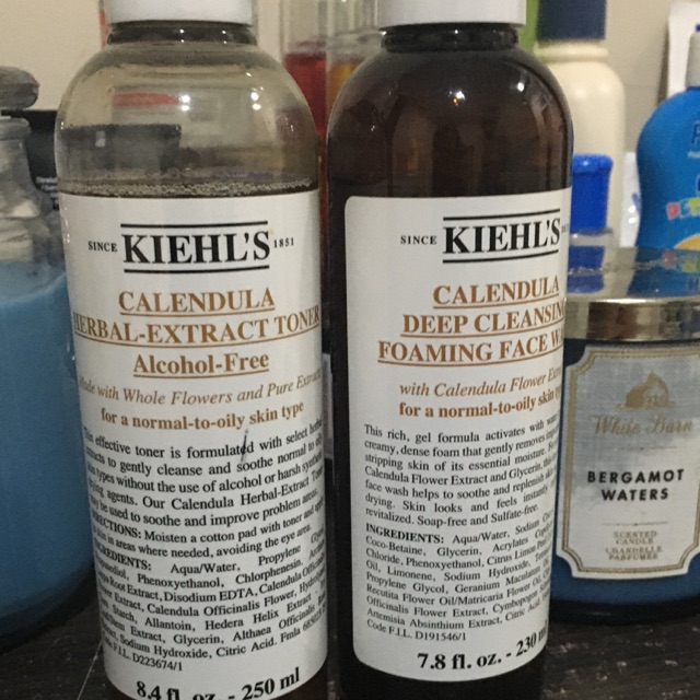 Kiehls calendula face wash&toner
