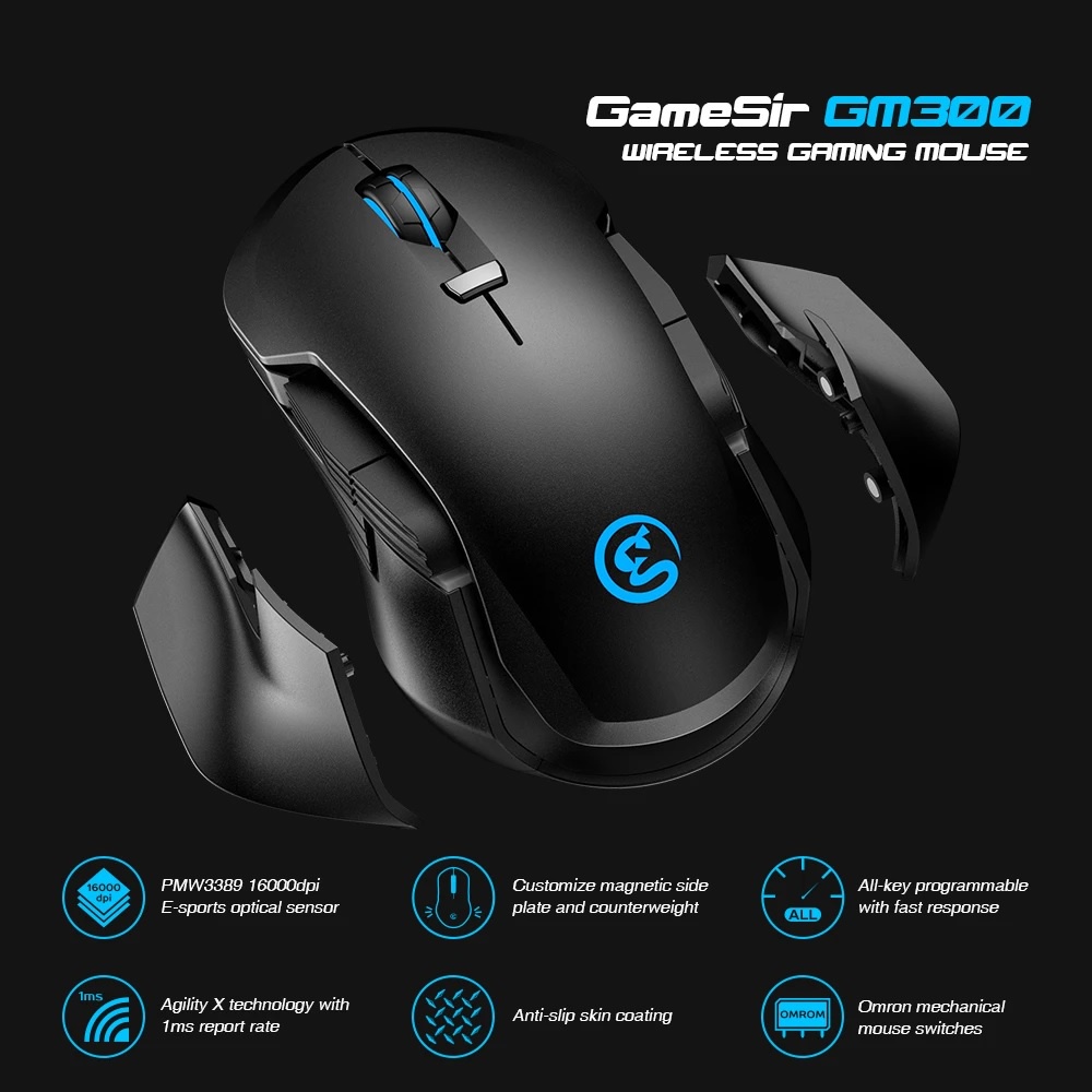 AKN88 - GAMESIR GM300 - Wireless Gaming Mouse - 16000DPI