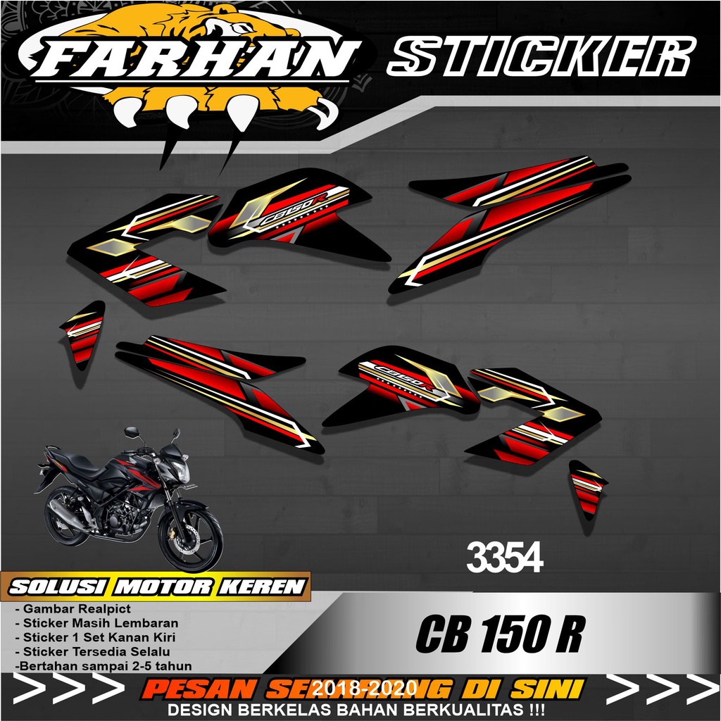 Striping Variasi List CB150R Old Semi Full Striping CB 150R Old Desain racing