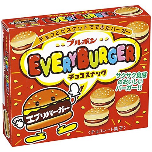 

Bourbon Everyburger - Biscuit Snack - Biskuit Jepang Lapis Krim Coklat
