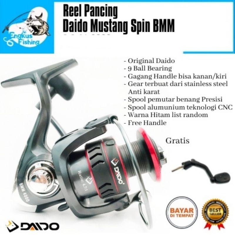 Reel DAIDO MUSTANG Spin BMM 4000 - Free Handle