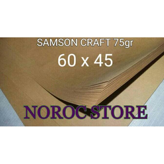 

100%Asli Kertas Samson Kraft/Samson Craft/Kertas Packing 60X45/45X60 Promo Kode 231