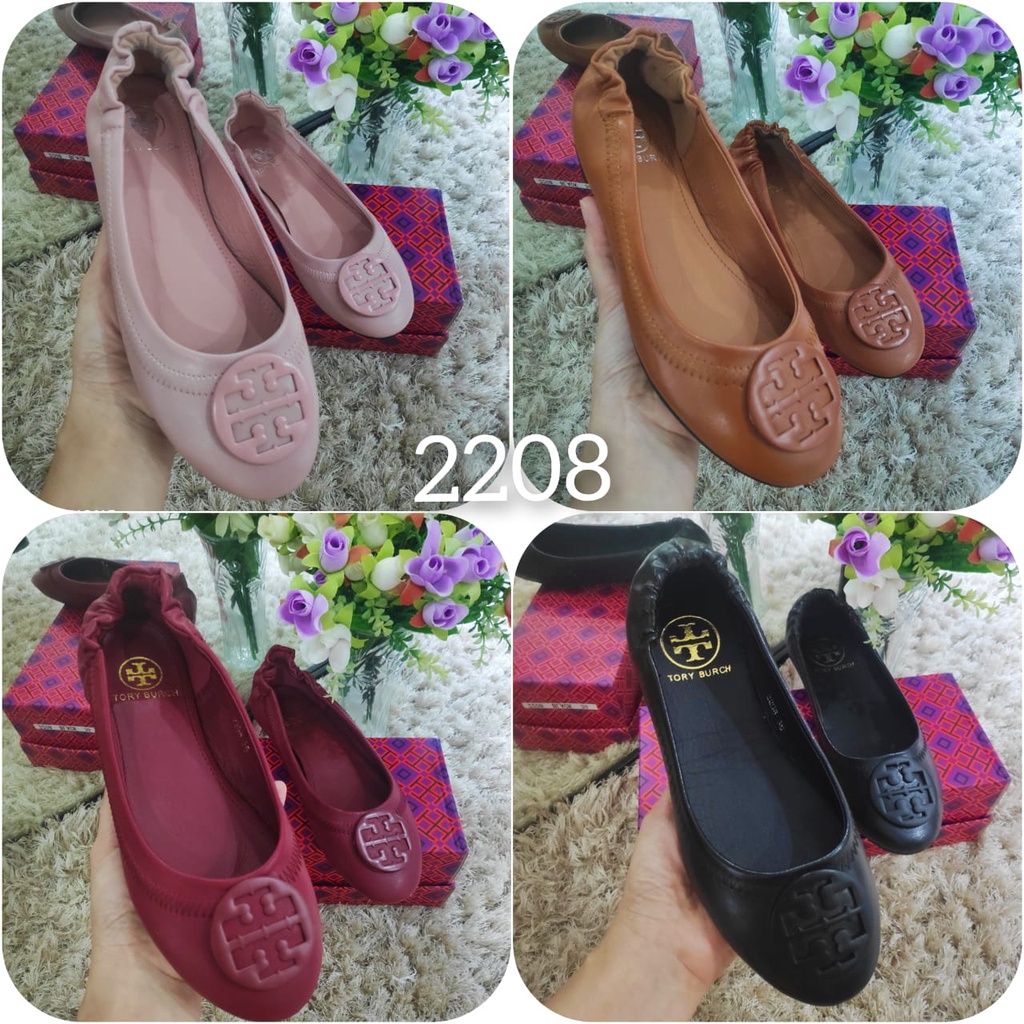 SANDAL WANITA TORy Burch  FLAT IMPORT / MURAH BAHAN KODE 2208