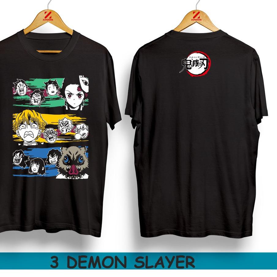 Terbaik Kaos Distro Anime Kimetsu No Yaiba Demon Slayer 3 Kny Shopee Indonesia