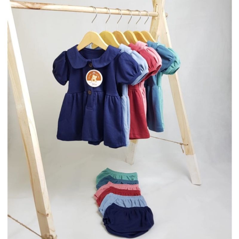 NIA-SETELAN BAYI PEREMPUAN-DRESS BABY NEW BORN NIA PREMIUM-SETELAN BAYI MURAH