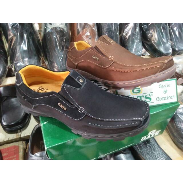Sepatu casual kulit merk gats TO 2208 original