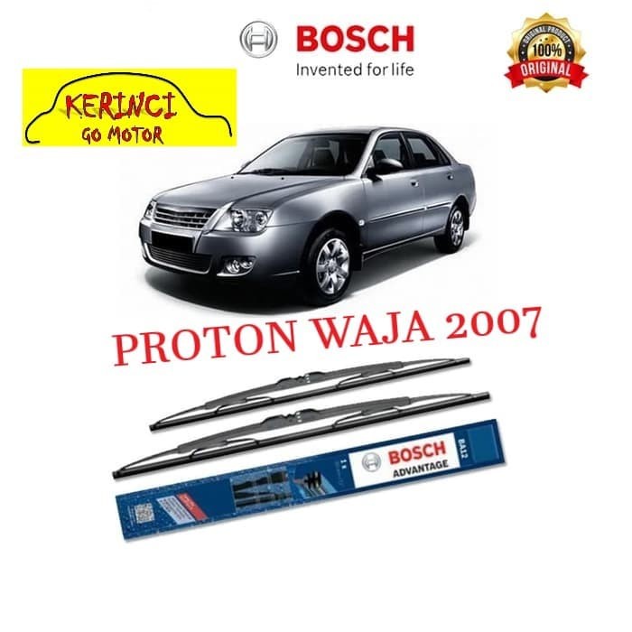 WIPER PROTON WAJA 2007 BOSCH ADVANTAGE 21&quot; &amp; 19&quot; SEPASANG WIPER BOSCH